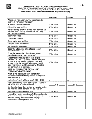Washington Long-Term Care Insurance Application