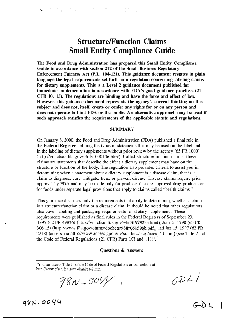 DEPARTMENT OF HEALTH AND HUMAN SERVICES 21 - FDA Preview on Page 1