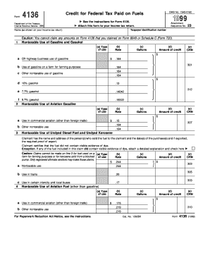 Form 4136 1999