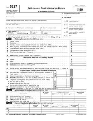 Form 5227 Split-Interest Trust Information Return