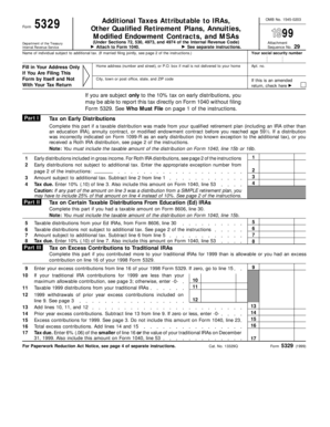Form 5329 1999