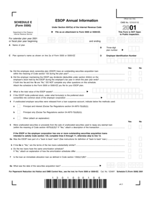 ESOP Annual Information Form 5500