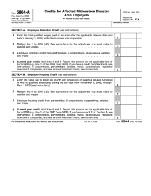 IRS Form 5884-A