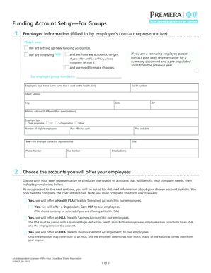 Funding Account Setup Form