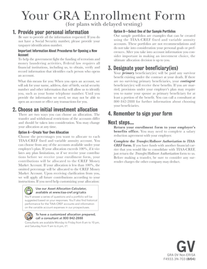 TIAA-CREF GRA Enrollment Form