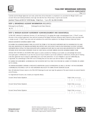 TIAA-CREF Margin Agreement
