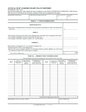 Jcpb form - JCP FORM NO. 4 (Rev. 5-65) ANNUAL MAP AND/OR CHART PLANT REPORT - gpo