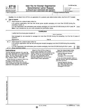 IRS Form 8718