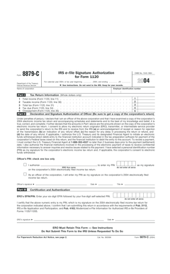 IRS Form 8879-C
