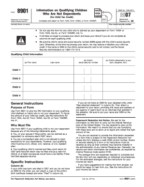 IRS Form 8901