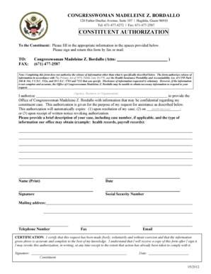 Constituent Authorization Form