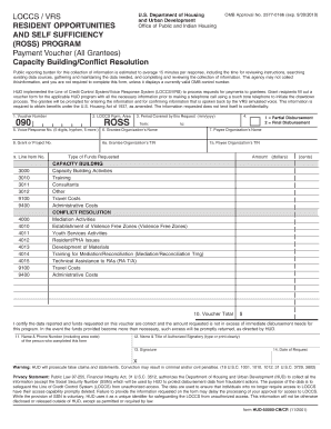 HUD ROSS Program Payment Voucher