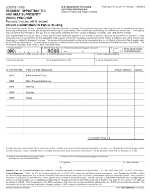 HUD ROSS Payment Voucher