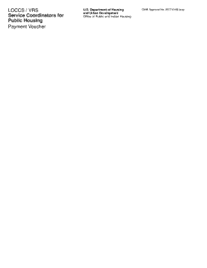 HUD Public Housing Payment Voucher