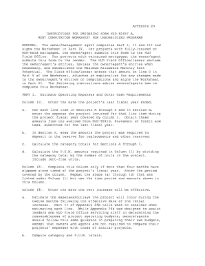 HUD-92457 Rent Computation Worksheet