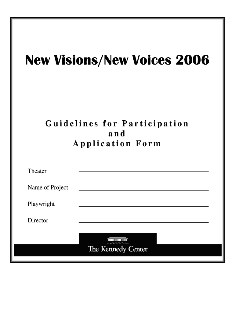 New Visions New Voices 2006 - The John F Kennedy Center for the - kennedy-center Preview on Page 1