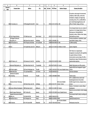 Business Directory Form