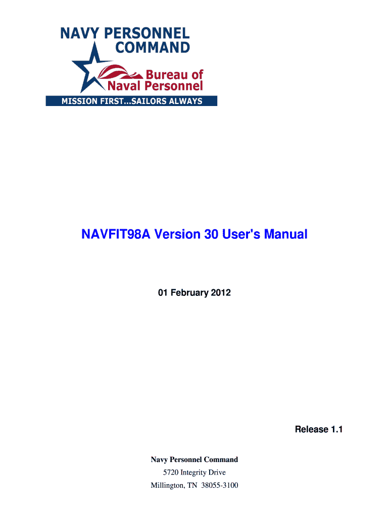 Navfit98a Download Fill Online Printable Fillable Blank PdfFiller