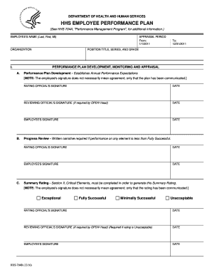 HHS Employee Performance Plan