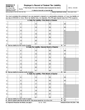 Schedule B Form 941