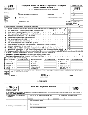 Form 943 Agricultural Tax Return