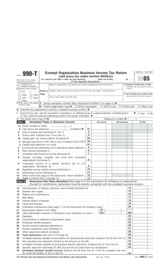 Form 990-T 2005