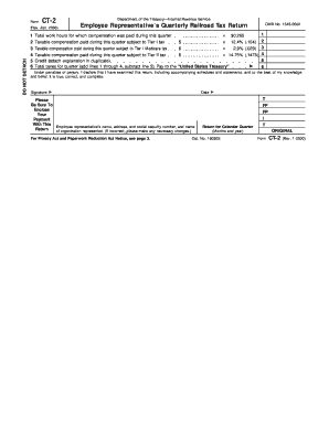 Form CT-2 Railroad Tax Return