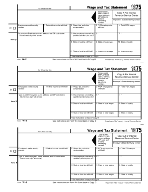 2012 IRS Tax Form W-2 Laser Print 