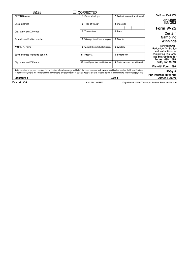 WINNER'S name 9 Winner's taxpayer identification no - irs Preview on Page 1