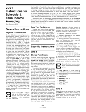 Schedule J Form 1040