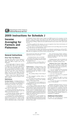 2009 Instructions for Schedule J