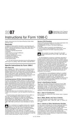 Instructions for Form 1098-C