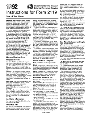 Instructions for Form 2119