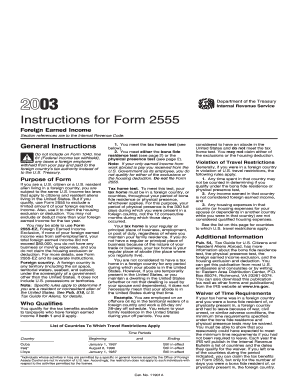 Instructions for Form 2555