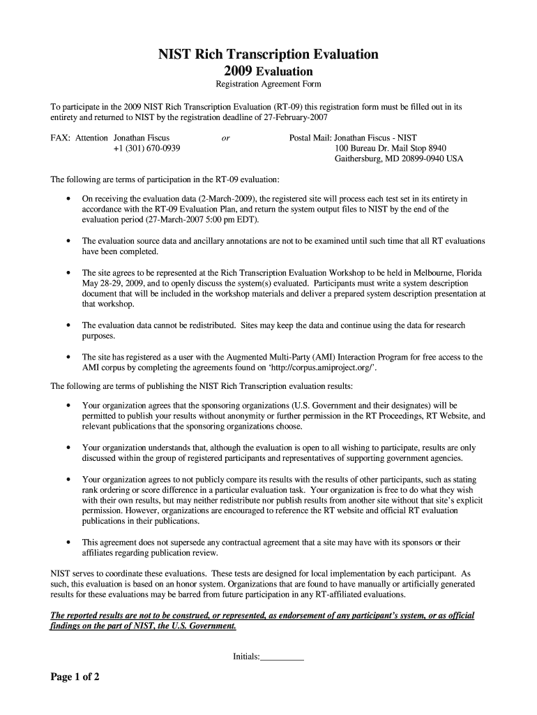 NIST Rich Transcription Evaluation - itl nist Preview on Page 1