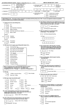 2007 MRFSS Intercept Survey