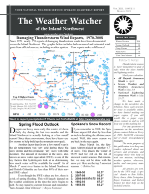 March 2009 issue of The Weather Watcher of - Western Region - wrh noaa