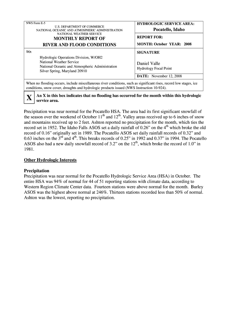 Hydrology Focal Point - wrh noaa Preview on Page 1