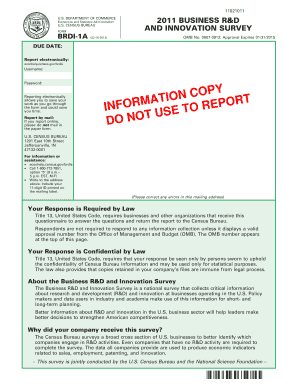 US Business R&D and Innovation Survey