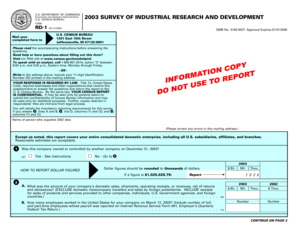 US Census Bureau Survey of Industrial Research and Development