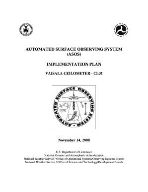 (asos) implementation plan - National Weather Service - NOAA - nws noaa