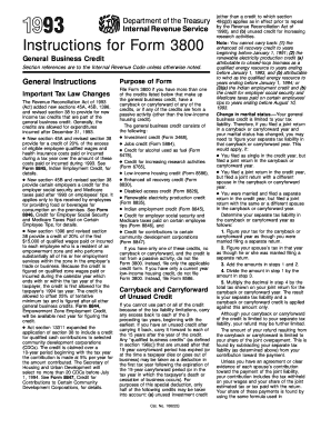 Instructions for Form 3800