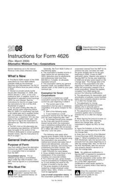 Instructions for Form 4626