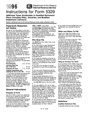 IRS Form 5329 Instructions