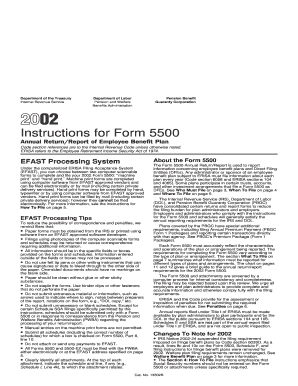 Form 5500 Instructions
