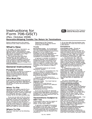 Form 706-GS(T) Instructions