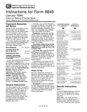 Instructions for Form 8849