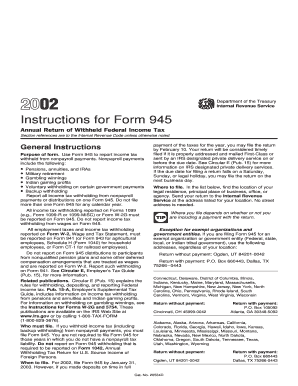 Instructions for Form 945