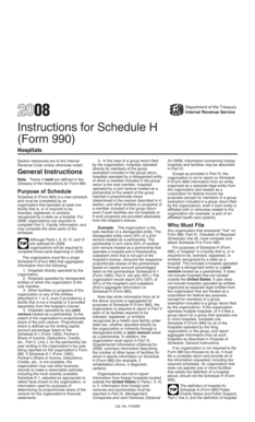 Instructions for Schedule H (Form 990)