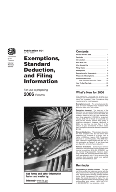 IRS Publication 501 (2006)